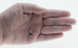 Sparrow's Treasure - Vintage 18K White Gold Cultured Black Pearl Pendant & Chain (VP288)