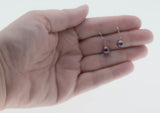 Sparrow's Treasure - Vintage 14K Gold Genuine Cultured Black Pearl Dangly Earrings (VE510)