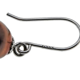 Sparrow's Treasure - Vintage 14K Gold Genuine Cultured Black Pearl Dangly Earrings (VE510)