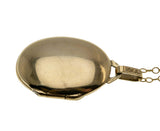 Starstruck - Vintage 10K Gold Natural Diamond Engraved Locket Pendant & 14K Gold Fill Chain (VP289)