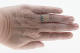 Something Blue - Vintage 14K White Gold Natural Blue & White Diamond Ring (VR1086)