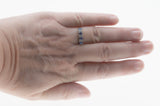 Rivulets Of Light - Vintage English 18K Gold Natural Ceylon Sapphire & Diamond Ring (VR1087)