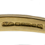 Rivulets Of Light - Vintage English 18K Gold Natural Ceylon Sapphire & Diamond Ring (VR1087)