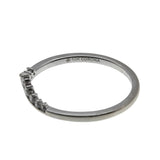 Chevron - Vintage 10K White Gold Natural Diamond Ring (VR1089)