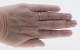 Timeless - Vintage 10K White Gold Natural Diamond Wedding Band Ring (VR1091)