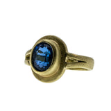 Ancient Vibes - Estate 20K Gold Natural Fine Sapphire Hand-Crafted Bespoke Ring (ER310)