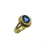 Ancient Vibes - Estate 20K Gold Natural Fine Sapphire Hand-Crafted Bespoke Ring (ER310)