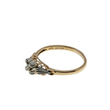 Be Mine - Vintage 18K/14K Yellow & White Gold Natural Diamond Engagement Ring (VR1093)