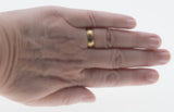 Starlight - Vintage 10K Gold 'Star-Set' Natural Diamond Gypsy Wedding Band Ring (VR1094)