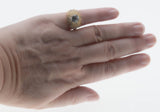 Vintage Brilliance - Vintage Gold Plated Cubic Zirconia & Crystal Rhinestone Ring (VR1098)