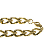 Substantial & Golden - Vintage Retro Gold Plated Heavy Curb Chain Necklace (VN256)