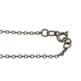 Mediterranean Lace - Vintage 900 Silver Turquoise (Simulated) Hand-Made Filigree Necklace (VN258)