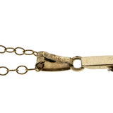 Iesus Nazarenus Rex Iudaeorum - Vintage 10K Gold Crucifix Cross Pendant & 14K Gold Fill Chain (VP297)
