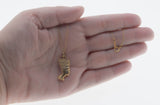 Nefertiti - Vintage Gold Plated Egyptian Queen Pendant & 14K Gold Fill Chain (VP298)