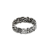 A Celt's Tradition - Vintage Scottish Sterling Silver Celtic Knot Open-Work Ring (VR1104)