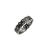A Celt's Tradition - Vintage Scottish Sterling Silver Celtic Knot Open-Work Ring (VR1104)
