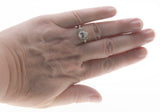 Water Drops - Vintage Sterling Silver Pear Shaped Cubic Zirconia Ring (VR1107)