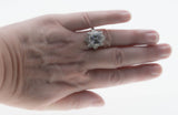 Fit For A Princess - Vintage Sterling Silver Princess Cut Cubic Zirconia Ring (VR1108)