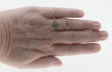 Blue Aura - Art Deco Platinum Natural Transitional Cut, Rose Cut Diamond & French Cut Sapphire Target Ring (ADR295)