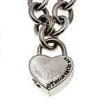 Tiffany & Co. Replica - Estate Sterling Silver Plate Heart Lock Necklace (EN028)