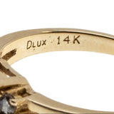 French Lavender - Vintage 14K Gold Natural Tanzanite & Diamond Ring (VR1117)