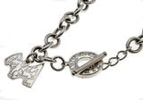 Tiffany & Company Replica - Estate Sterling Silver Plate 'New York Fifth Avenue' Toggle Necklace (EN029)