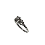 Exquisite Proposal - Edwardian French Platinum Natural 'Old European Cut' & 'Rose Cut' Diamond Engagement Ring (EDR103)