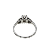 Exquisite Proposal - Edwardian French Platinum Natural 'Old European Cut' & 'Rose Cut' Diamond Engagement Ring (EDR103)