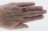 Lovingly Restored - Edwardian English 15K/9K Natural Sapphire & Pearl Navette RIng (EDR104)