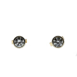 Brilliant Classics - Vintage 14K Gold Natural Diamond Stud Earrings (VE391)