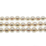 Purity & elegance - Victorian 14K Gold & Silver Natural Rose Cut Diamond Akoya Cultured Pearl Bracelet (VICB029)
