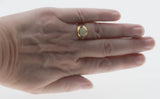 Vivacity - Vintage 10K Gold Natural Australian Opal & Ruby Ring (VR881)