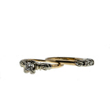 Exquisitely You - Vintage Signed Birks 14k Gold Diamond Wedding Ring Set (VR882)