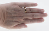 On This Day In 1947 - Vintage 10K Gold Engraved Milgrain Wedding Band Ring (VR1120)