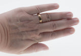 On This Day In 1947 - Vintage 10K Gold Engraved Milgrain Wedding Band Ring (VR1120)