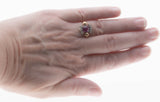 Pink Serenade - Victorian 18K Palladium Pink Sapphire & Old Cut Mine Diamond Ring (VICR165)