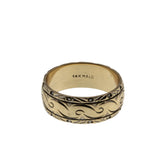 Exquisite - Vintage Signed 'MALO' 14K Gold Engraved Wedding Band Ring (VR1122)