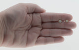 Reserve For Client: Opalescent Must Haves - Vintage 10K Gold Natural Opal Stud Earrings (VE536)