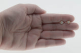 Reserve For Client: Opalescent Must Haves - Vintage 10K Gold Natural Opal Stud Earrings (VE536)
