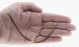 Golden Adornment - Vintage 10K Gold Herringbone Necklace (VN179)