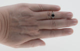 Indigo Sky - Vintage English 9K Gold Natural Sapphire & Diamond Ring (VR1123)