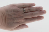 Thoroughly Engaging - Art Deco 18K White Gold Natural 'Old European Cut' Diamond Engraved Filigree Ring (ADR296)