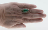 Oasis - Vintage Sterling Silver Malachite Ring (VR890)