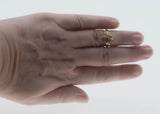 Artistic Elegance - Vintage 10K Gold Channel Set Natural Diamond Ring (VR1124)