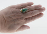 Oasis - Vintage Sterling Silver Malachite Ring (VR890)