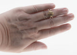 Artistic Elegance - Vintage 10K Gold Channel Set Natural Diamond Ring (VR1124)