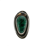 Oasis - Vintage Sterling Silver Malachite Ring (VR890)