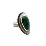 Oasis - Vintage Sterling Silver Malachite Ring (VR890)