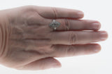 Marquise Radiance - Art Deco 14K White Gold Natural Diamond Engraved Cluster Ring (ADR297)