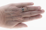 Brilliant Halo - Vintage Rhodium Plated Sterling Silver Cubic Zirconia Cluster Ring (VR1130)